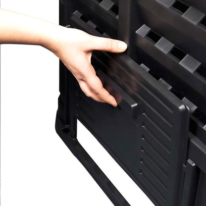 Compostbak Tuinafvalbak Compostvat Tuincompostbak Groenafvalbak – 740L Capaciteit – Weerbestendig Stevig Materiaal – 93x93x113 cm – Effectief Ventilatiesysteem