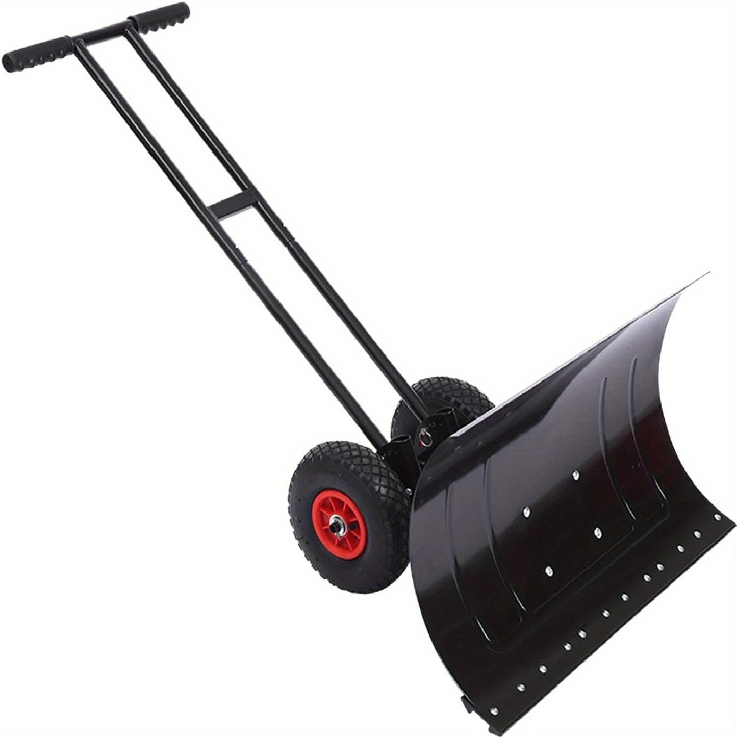 Sneeuwschuiver – Sneeuwschop – Sneeuwruimer – Sneeuwduwer – Sneeuwpusher – 74x42 cm Extra Brede Ploeg – Verstelbaar Handvat Met Grote All-Terrain Wielen