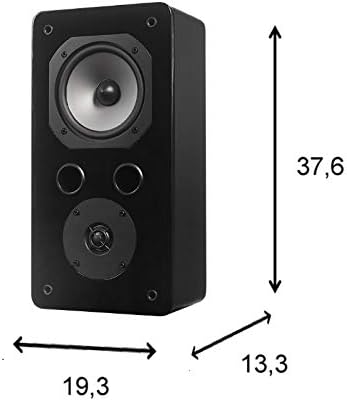 Dynavoice Challenger S-5 Zwart – Set Boekenplank/Wandluidsprekers 2-Weg HiFi met 5,25″ Woofer en Super Audio Tweeter – 100 W Max – Passief Systeem.