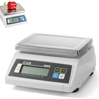 Waterproof Kitchen Scale with Tare Function, 30kg / 10g - CAS 580387 - QUORE