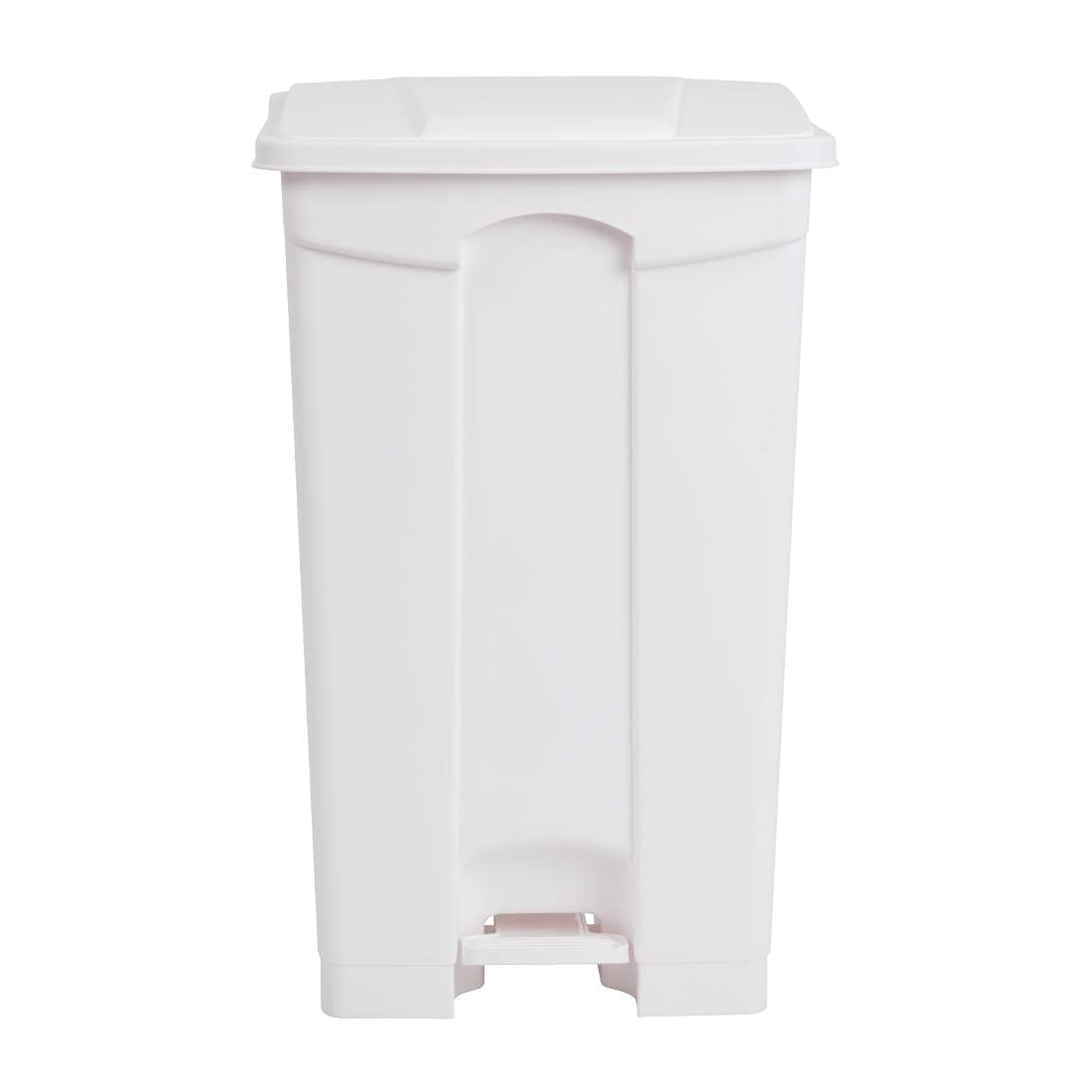 Jantex Kitchen Pedal Lid Bin White 87ltr Waste Polypropylene Catering Equipment - QUORE