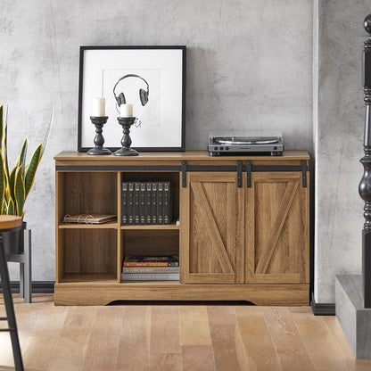 Kastenrolley – Opbergtrolley – Kast op Wieltjes – Keukentrolley – Schoenenkast – Schuifdeuren – Ruimtebesparend Design – 120x40x70 cm – Spaanplaat E1