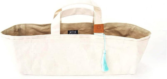 Cohana Canvas storage bag natural-green - 1pc