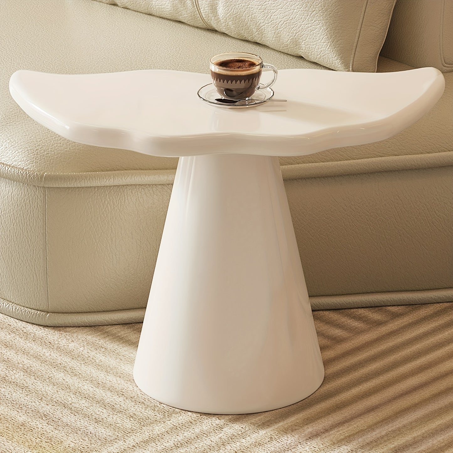 Bijzettafel – Bijzettafeltje – Nachtkastje – Banktafel – Salontafel – Visstaart Design – Compact Onder 68,5 cm – Massief Hout Met Twedelig Plateau