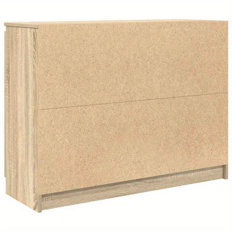 Sideboard with Drawers 100.5X35X76Cm Particle Board Sonoma Oak Color. Sideboards Provide Ample Storage Space to Keep Your Room Tidy And Organized, While Being Both Functional And Attractive.