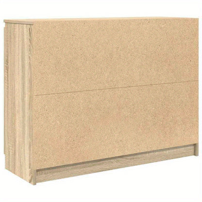 Sideboard with Drawers 100.5X35X76Cm Particle Board Sonoma Oak Color. Sideboards Provide Ample Storage Space to Keep Your Room Tidy And Organized, While Being Both Functional And Attractive.