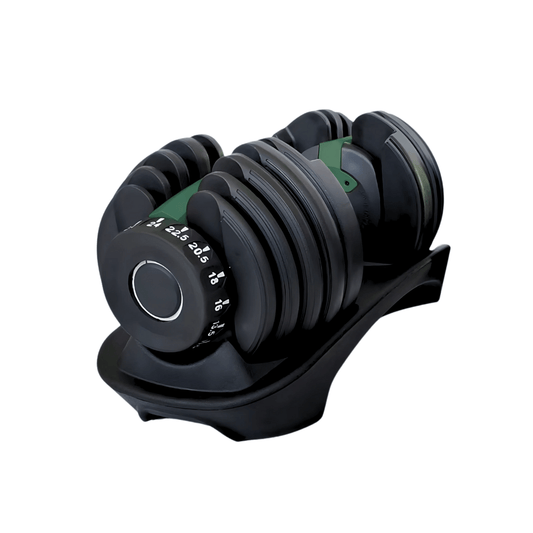 Verstelbare Dumbbell – Halter – Gewicht – Kettlebell – Home Gym Gewicht – 15 Gewichtsmogelijkheden – Compact & Duurzaam – Groen