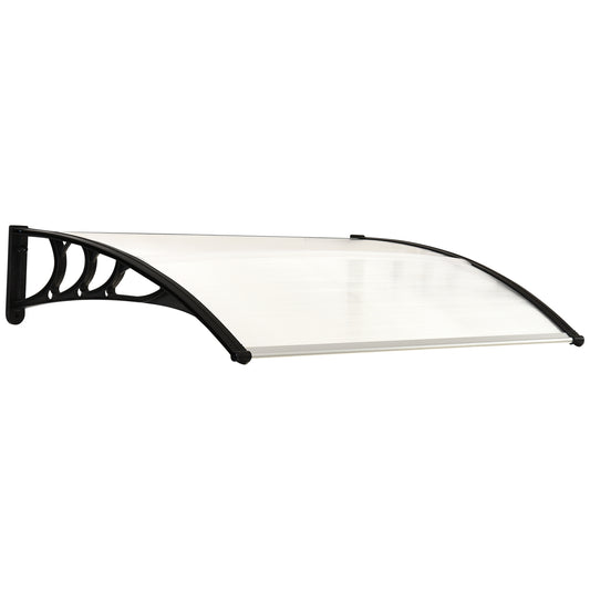 Voordeur overkapping – Voordeur afdak – Entree luifel – Deur overkapping – Deur afdak – Polycarbonaat – 75 x 100 cm – Weerbestendig en Eenvoudig te monteren – Wit