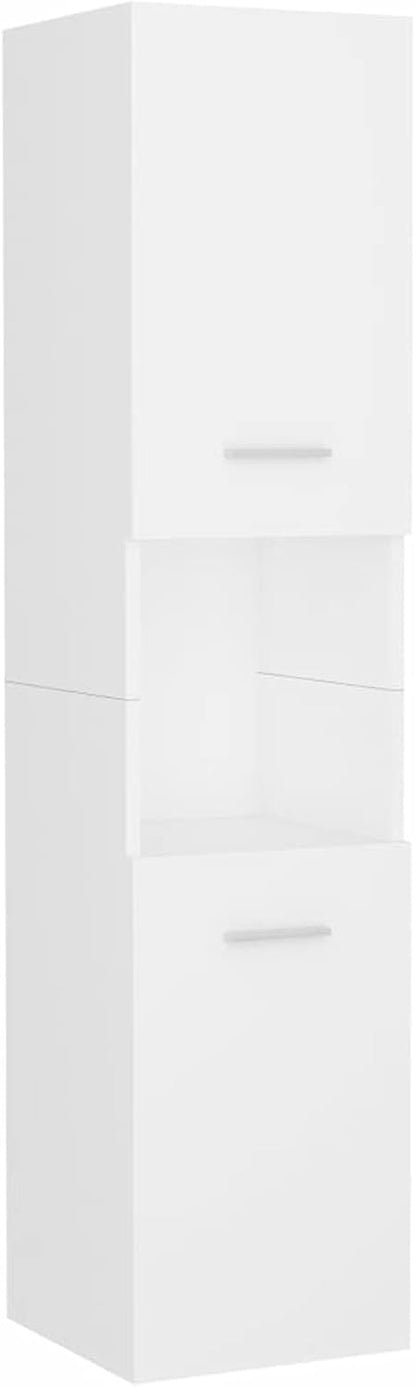 LAPOOH Bathroom Furniture Set White Engineered Wood,Bathroom Furniture,Bathroom Furniture Set-3071225 - QUORE