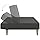 vidaXL Sofa bed 2-seater fabric dark grey