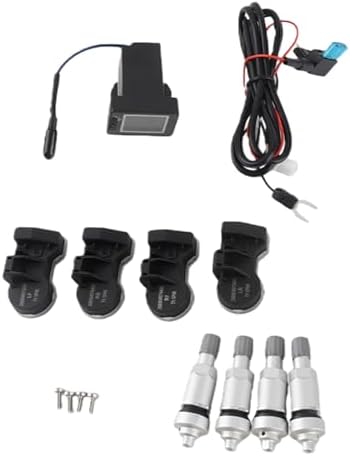 Car Tire Pressure System TPMS met 4 interne sensoren compatibel met voertuigen voor real-time monitoring van bandendruk en temperatuur