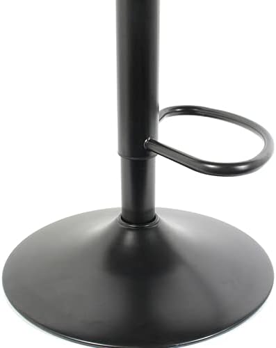 HOME DECO FACTORY HD6215 Set van 2 zitkrukken, bovenstoel, bar, zwart, PU, kunststof, andere Ty, 38 x 41,5 x 104 cm