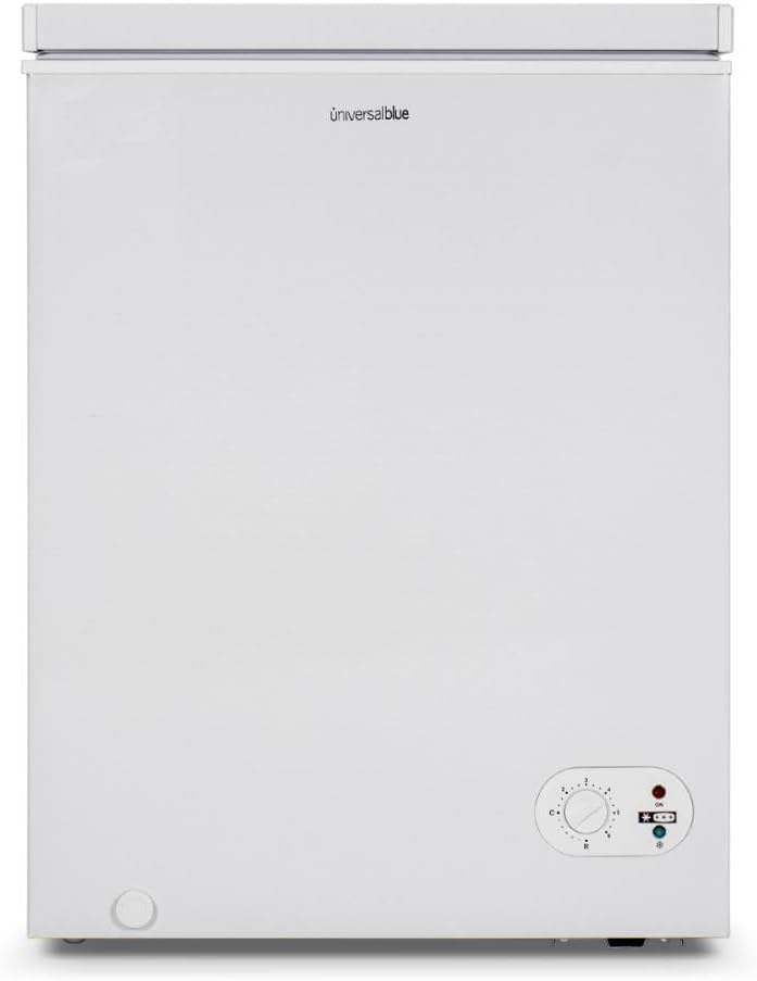 UNIVERSALBLUE 2-in-1 freezer, 147 l, white, fridge and freezer, mechanical operation, silent system, shipping and conversion on the floor included - QUORE