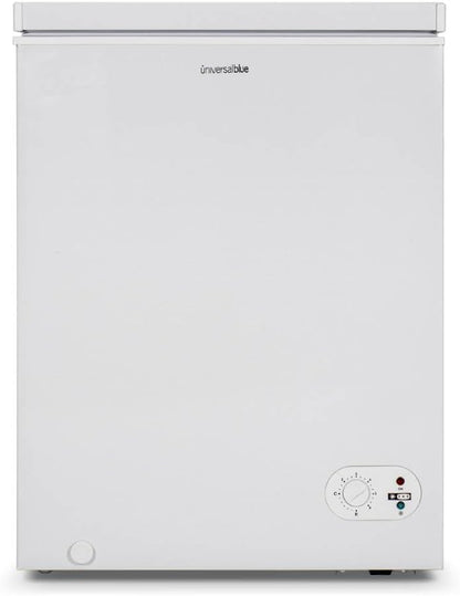 UNIVERSALBLUE 2-in-1 freezer, 147 l, white, fridge and freezer, mechanical operation, silent system, shipping and conversion on the floor included - QUORE