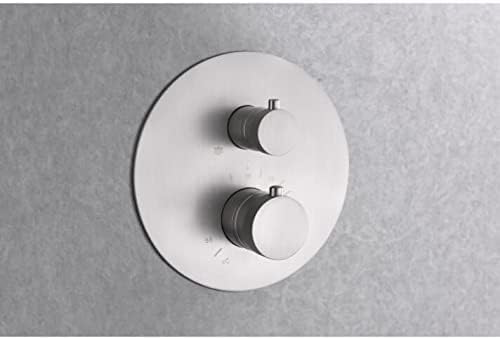 Thermostatische Doucheset – Inbouw Douchekraan – Handdouche – Hoofddouche – Badkraan – 2-Weg Omstelling – Geborsteld Nikkel Afwerking