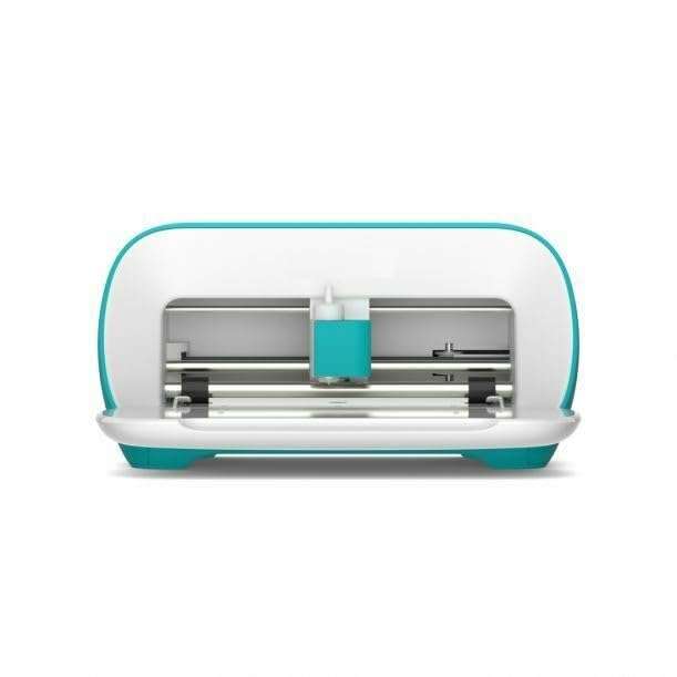 Snijmachine Wit en Turquoise – Snijplotter, Hobbyplotter, Stickermachine, Knutselmachine – Snijden zonder snijmat mogelijk – Inclusief 6 gereedschappen