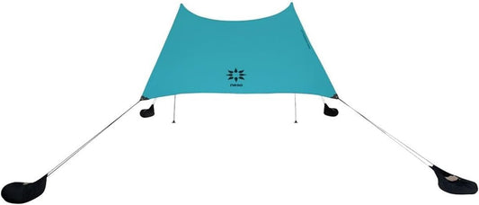Neso Tents Beach Tent with Sand Anchor Portable Awning Sunshade - 2.1m x 2.1m - Patented Reinforced Corners (Wintertaling)