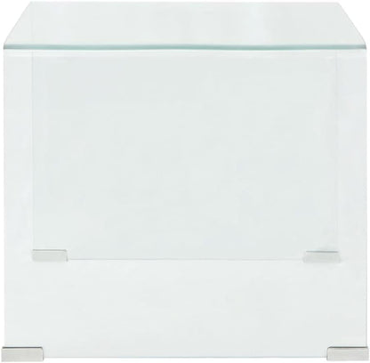 vidaXL Salontafel Transparant Gehard Glas Salon Huiskamer Bijzettafel Tafeltje