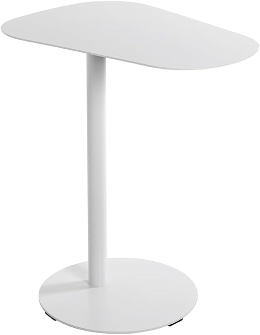 HAKU Bijzettafel wit, metaal - Maat: B 53 cm x H 60 cm x D 38 cm, Stijl: Modern