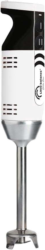 LITTLE BALANCE 8576 Chef Mixx Pro, professionele staafmixer, 2 snelheden, 4 accessoires, 700 W, gemaakt in Frankrijk, wit/roestvrij staal