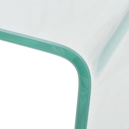 vidaXL Salontafel Transparant Gehard Glas Salon Huiskamer Bijzettafel Tafeltje