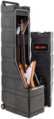 ENKI AMG-2 EXV Double Electric Gitaar Case 3e generatie, zwart, Flight Case