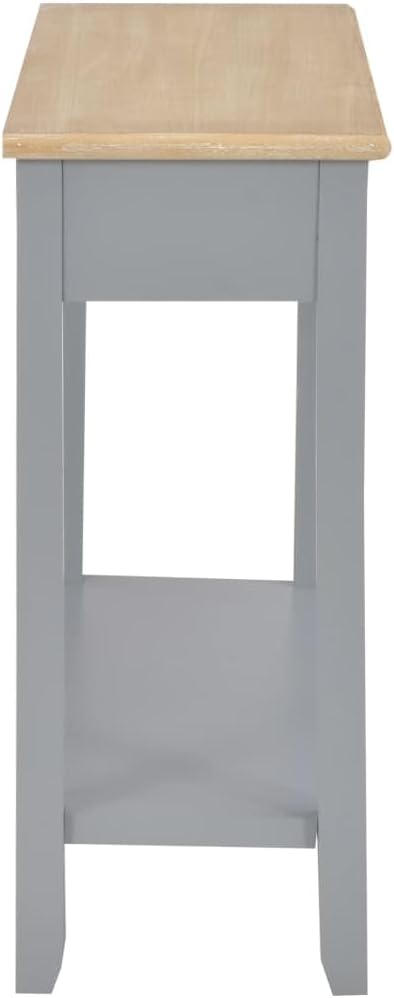 vidaXL Wooden Wall Table Grey Sideboard Side Table Wall Cabinet Side Cabinet Cabinet Table