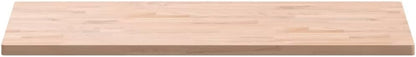 Houten Badkamerblad – Werkblad – Plank – Aanrechtblad – Blad – Massief Beukenhout – 100x50x2,5 cm – Afgeronde Hoeken – Duurzaam En Gemakkelijk Schoon Te Maken