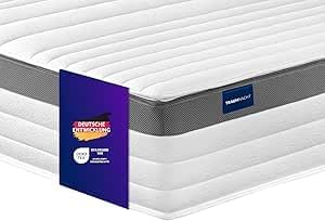 Traumnacht Exclusieve 7-zone 1.000 pocketveringmatras, Stiftung Warentest testoordeel goed - Uitgave 10/2023, 23 cm premium hoogte, Öko-Tex gecertificeerd, hardheidsgraad 3 (H3), 140 x 200 cm