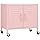 vidaXL Storage cabinet 60x35x56 cm steel pink, storage cabinet, bookcase, cd/dvd cabinet, storage cabinets, bookcases, CD/DVD cabinets, dresser, dresser, cabinet