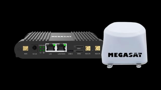 Megasat Camper Connected 5G Ready, LTE/5G + WLAN-routersysteem, dual-band 2,4/5,8 GHz, MIMO-technologie, voor campers en campers, met buitenantenne