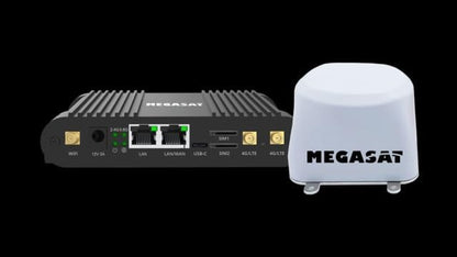 Megasat Camper Connected 5G Ready, LTE/5G + WLAN-routersysteem, dual-band 2,4/5,8 GHz, MIMO-technologie, voor campers en campers, met buitenantenne