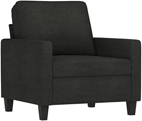 ZIRLANLV Lounge Sofa Sofa with Armrests Back Cushions, Living Room Sofa, Design Sofa Metal Frame, Available As Single, Double or Three Seater, Modern (Wine Red) (Black #18)