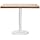 Bistrotafel – Tafel – Eettafel – Tafeltje – Bistro tafel – Lichtbruin en Wit – MDF Tafelblad – 80 x 80 x 75 cm – Stevig Stalen Onderstel