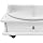 Bookcase, 4 Levels, 16 Compartments, Rotatable, Freestanding, Book Holder with Universal Wheels for Storing a Large Number of Books, Magazines, Craft Decorations, CDs, Etc. (White) - QUORE