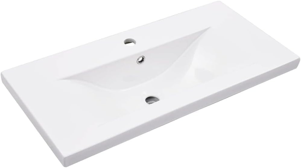 vidaXL Basin frame with washbasin iron black - QUORE