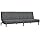 vidaXL Sofa bed 2 seater fabric light grey, sleeping sofa, sofa bed, adjustable sofa bed, sofa bed, folding sofa bed, folding sofa bed