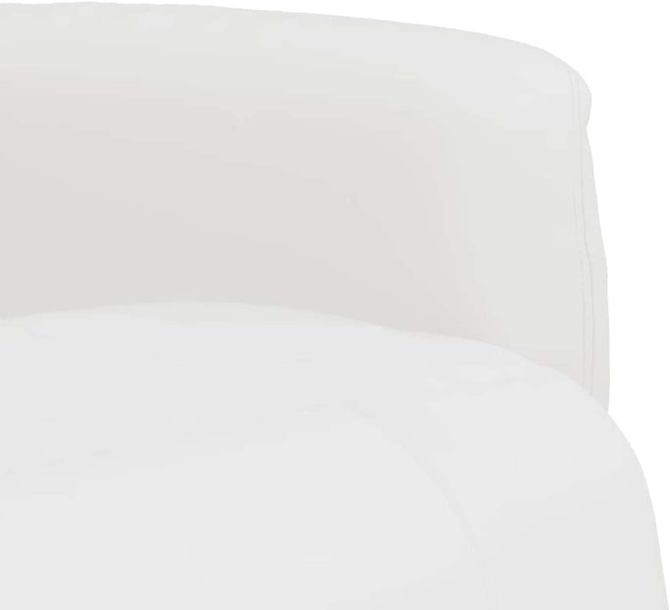 Comfortable recliner chair with reclining function, faux leather, white, max. 110 kg - White Comfort Relax Recliner Chair with Function, Faux Leather, up to 110 kg Model356510