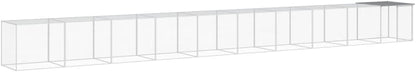 Kippenhok – Kippenren – Dierenverblijf – Pluimveehok – Buitenverblijf – Gegalvaniseerd Staal – Beschermend Dak – 103x98x90 cm – Lichtgrijs
