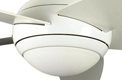 Pepeo Plafondventilator met verlichting en afstandsbediening Melton, behuizing lak wit, vleugelkleur wit, 132 cm
