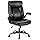 Office Chair, Ergonomic Office Chair, PU Leather, Swivel Chair with Folding Armrest, Height Adjustable, Comfortable for Office Home Gaming(Black) - QUORE