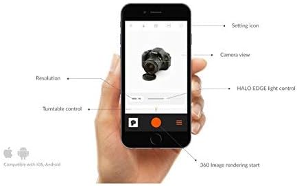 Opvouwbare Fotostudio – Fotobox – Lichttent – Foto Lichtbak – Productfotostudio – Met 360° Draaitafel – 25 Inch – Triple LED Verlichting