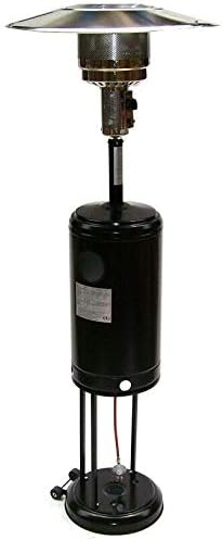 AWZ AWZ Gasverwarming, terrasverwarming, 13 kW, 56700, gasverwarming, 13000 W, gaswarmtestraler, verwarming paddenstoel met traploze regeling, transportwielen, omvalbeveiliging