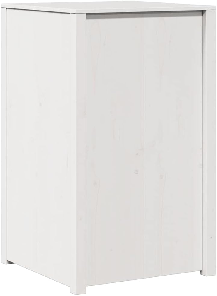 vidaXL Outdoor Kitchen Cabinet White 55x55x92 cm Solid Wood Pine - QUORE