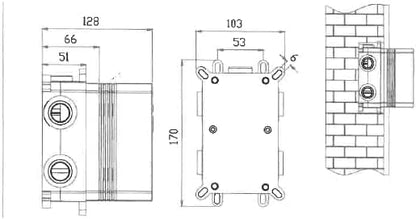 Thermostatische Doucheset – Regendouche – Plafondmontage Douche – Handdouche – Mengkraan – Mat Zwart – 25 cm Ronde Douchekop – Roestvrij Staal & Messing