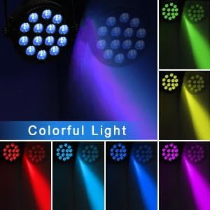 4er 84W LED Par schijnwerper met tas, 14 LED podiumverlichting partylicht RGBW 4-in-1 DMX512 discolamp schijnwerper met afstandsbediening, verlichting voor podium DJ party show bar Halloween kerstmis