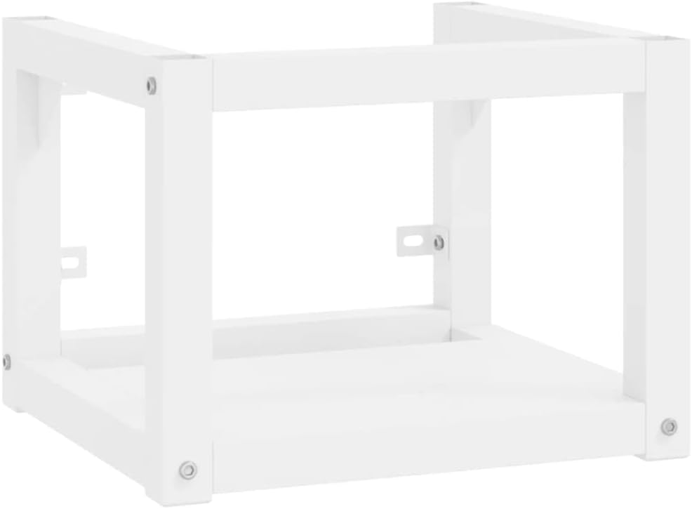 vidaXL Basin frame with washbasin iron white - QUORE