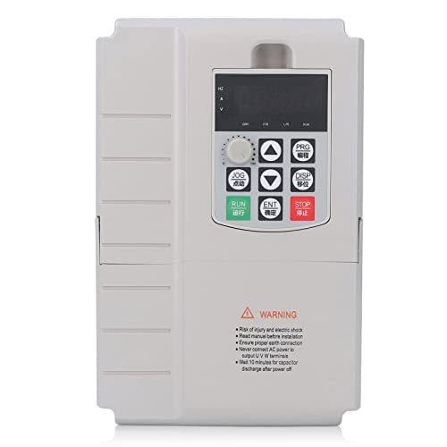 Frequentieomvormer 7.5KW, Motorsnelheidsregelaar Motoromvormeromvormer Motorsnelheidsregelaar Eenfase 220V-ingang 3-fase 380V-uitgang