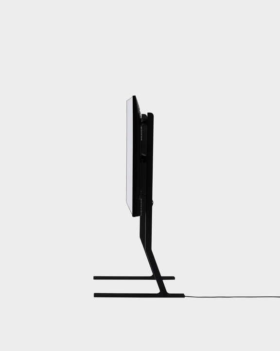 Pedestal Bendy Tall Standaard voor tv 40 tot 70 inch, hoogwaardige tv-vloerstandaard, modieuze tv-houder, staanbaar, unieke tv-poten (zwart)