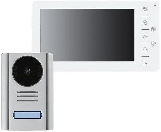 Video-deurintercom met 7 inch monitor, 4-draads